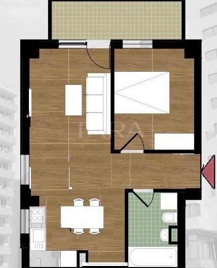 Apartament 2 camere, Florești, zona Eroilor - Poză 5