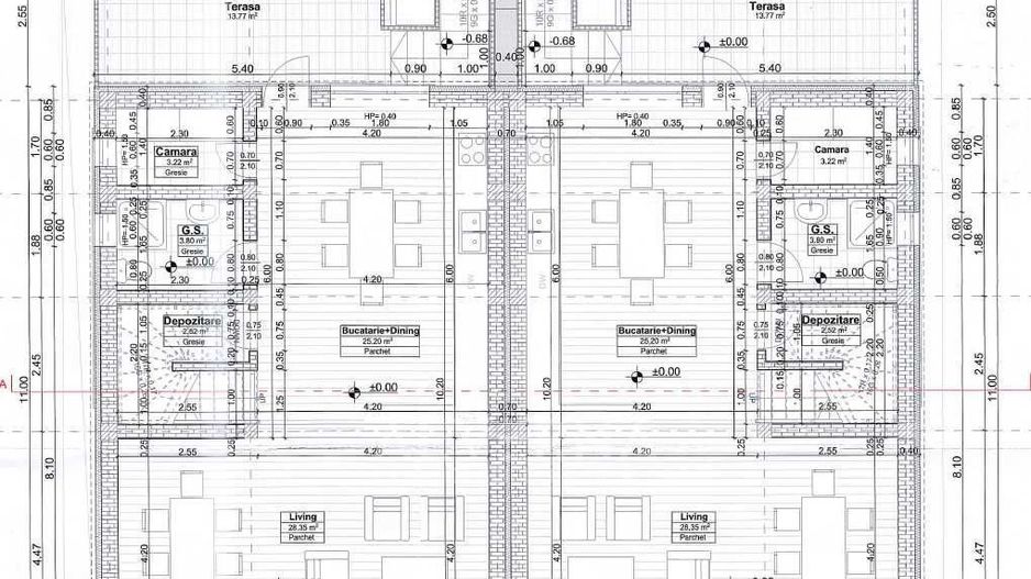 CASA DUPLEX | P+1+Pod | 123mp + POD 45mp | teren 654mp | Chinteni - Schiță 20