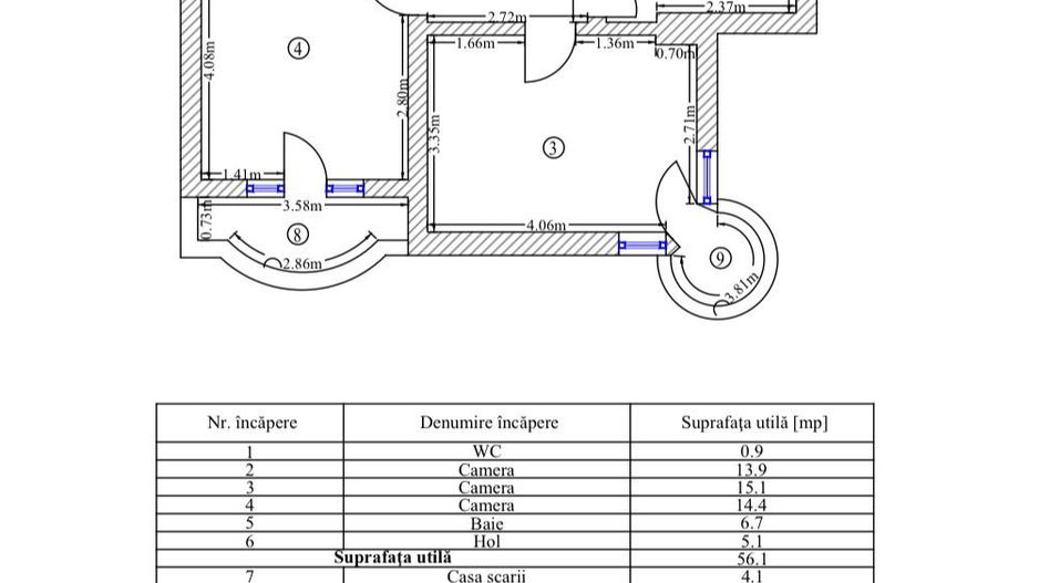OPORTUNITATE UNICĂ | VILĂ INDIVIDUALĂ  | ZONA PARCUL CAROL - Schiță 16