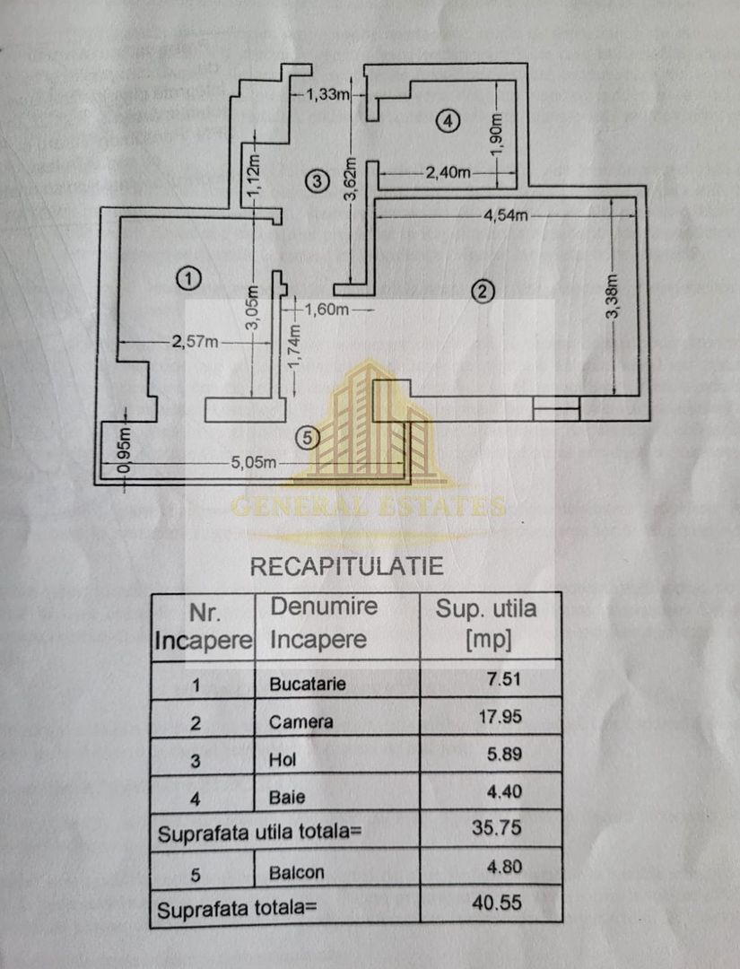 Vânzare apartament - 1 cameră - 40,55 m.p. - Tătărași - Poză 14