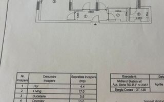 Apartament cu 3 camere de vanzare, imobil nou, Bragadiru - Schiță 8