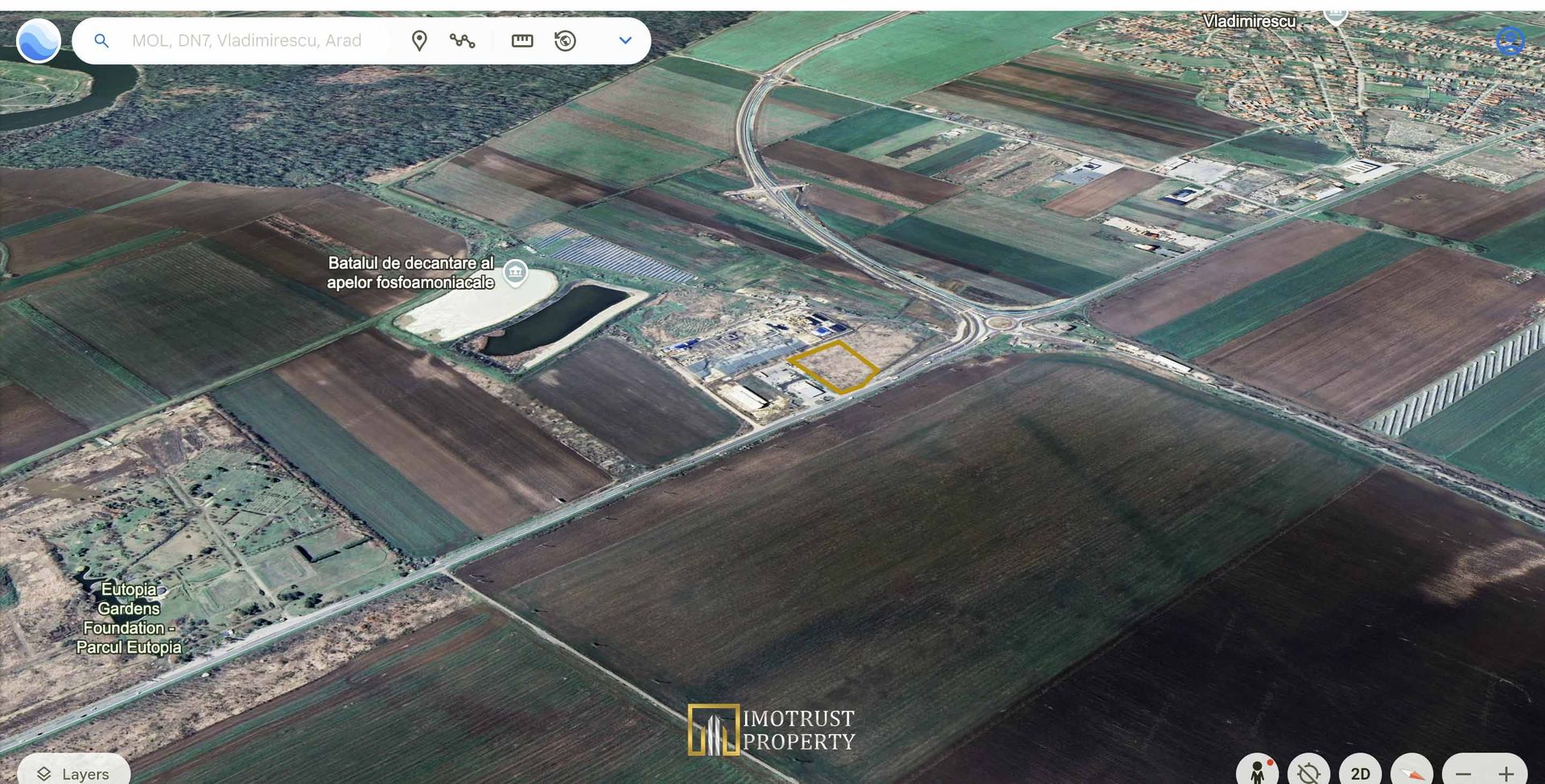 Teren de vânzare cu PUZ în curs – 9.662 mp, DN7 Vladimirescu, Arad - Poză 3