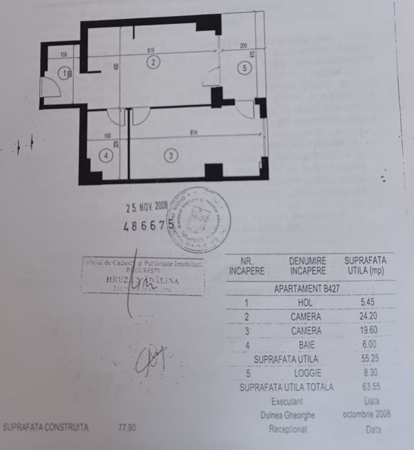 2 camere+ loc parcare+ boxa subsol 6mp| Herastrau | - Schiță 16