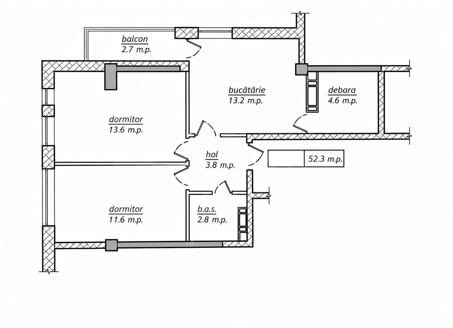 Vânzare, apartament, 2 camere, str. Nicolae Dimo, Durlești. - Poză 2