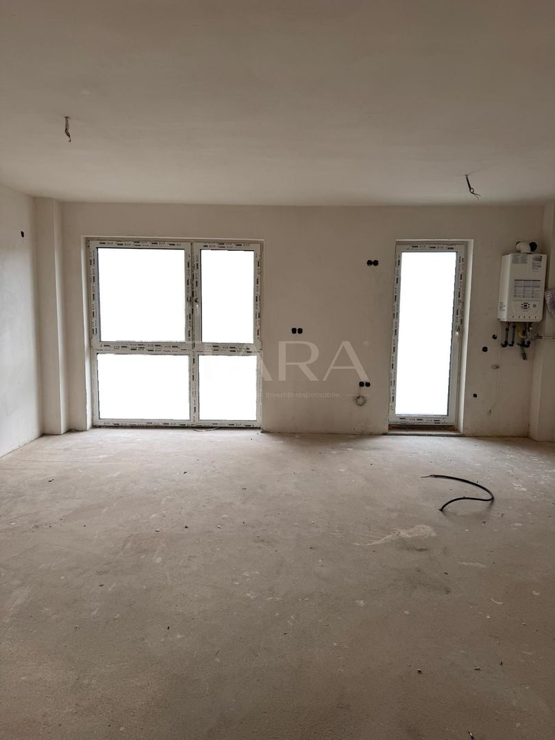 Studio 43 mp, Etaj 1. Balcon 4 mp. Semifinisat. Cluj-Napoca. - Poză 1