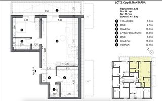 Apartment bloc nou cu lift si loc de parcare inclus - Poză 4