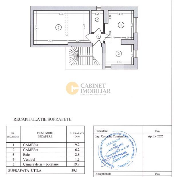 3 camere  | Mosilor- Cinematograf  Europa  | Mansarda | Creditabil - Poză 15