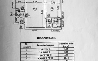 OPORTUNITATE ‖ 2 CAMERE ‖ COMPLET RENOVAT ‖  ULTRACENTRAL ‖  FARA RISC ‖ - Schiță 10